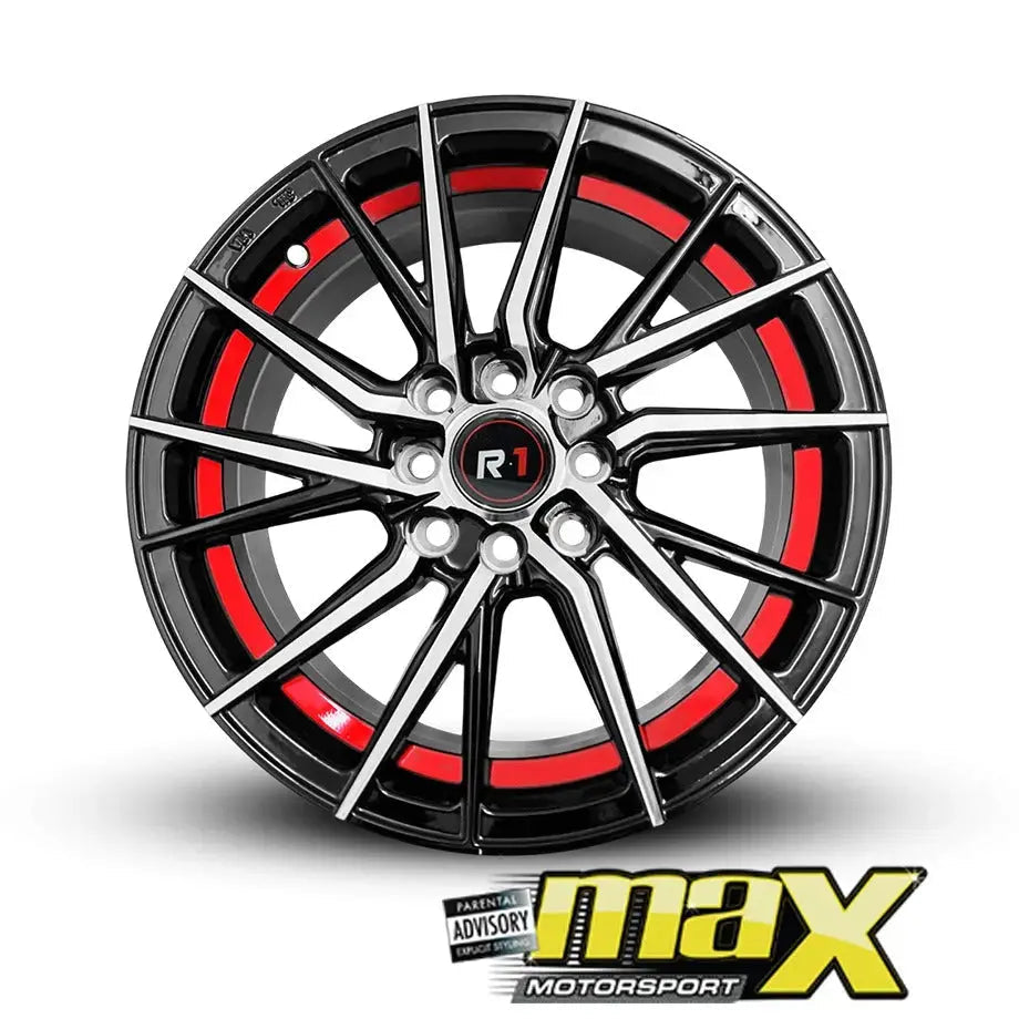 15 Inch Mag Wheel - MX206-RD Wheels (4x100/ 4x114.3 PCD)