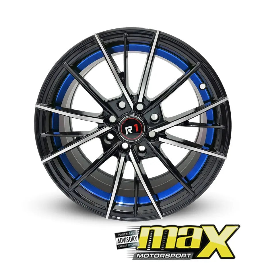 15 Inch Mag Wheel - MX244-BL Wheels (4x100/ 4x114.3 PCD)