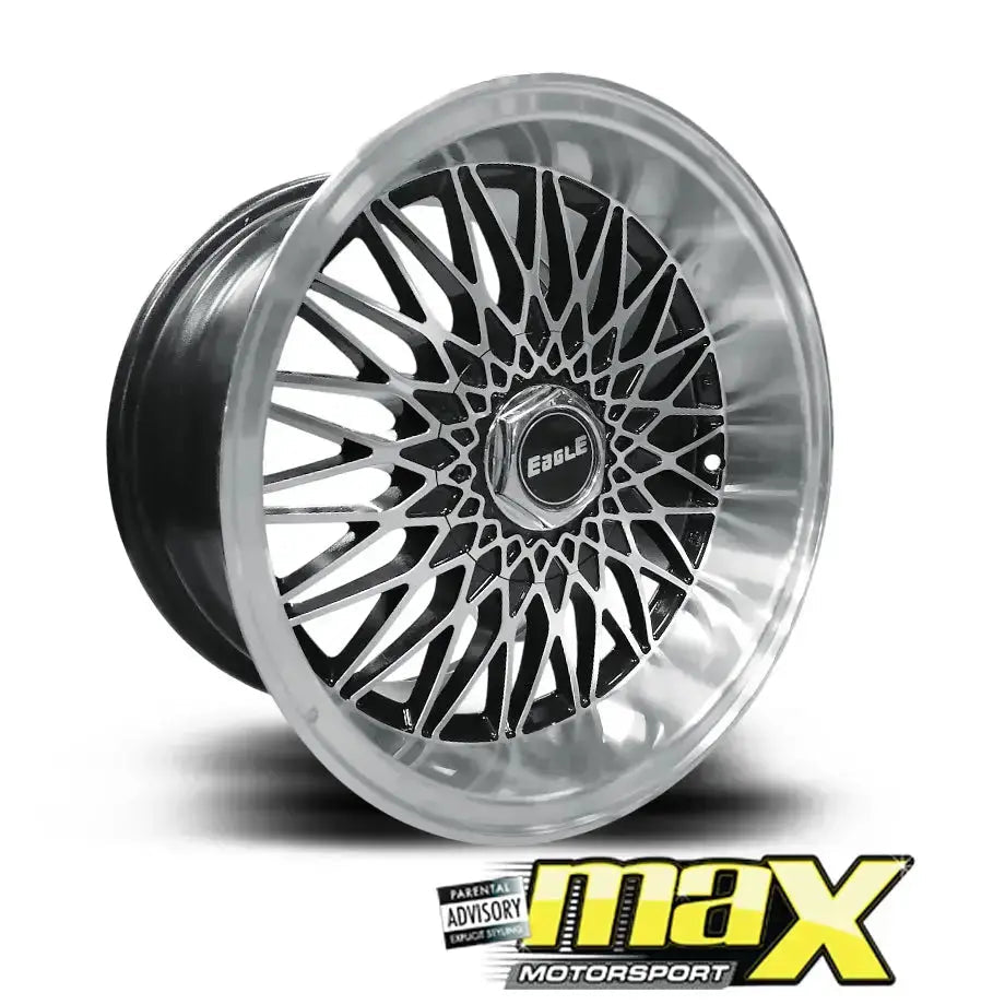 15 Inch Mag Wheel - MX5057-F Eagle Wheel - 4x100 / 4x114.3 PCD