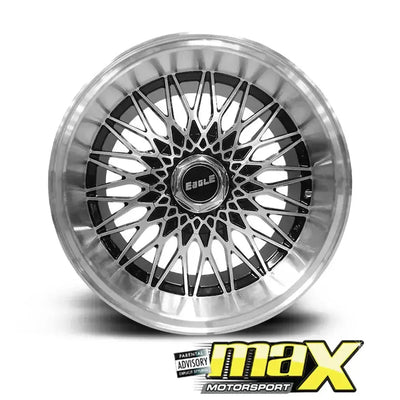 15 Inch Mag Wheel - MX5057-F Eagle Wheel - 4x100 / 4x114.3 PCD