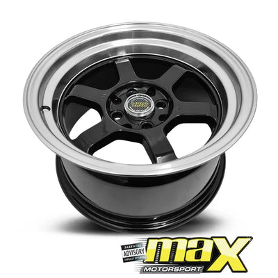 15 Inch Mag Wheel - MX6022 V.olk Deep Dish Wheels  - 4x100 / 4x114.3 PCD