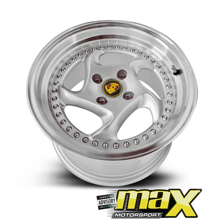 15 Inch Mag Wheel - MX7493-SL Posch Cup Style Wheel - (4x100 PCD)