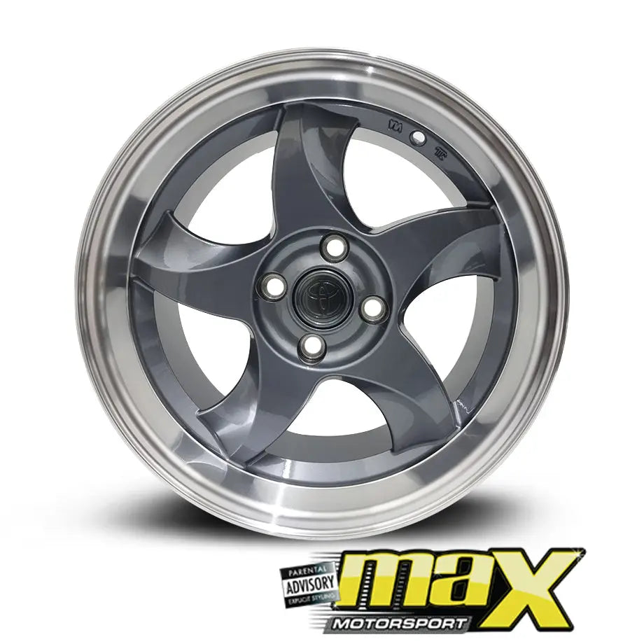 15 Inch Mag Wheel – MX5056 Toyota RXI Blade Deep Dish Wheel - 4x100 PCD