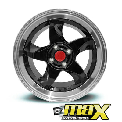 15 Inch Mag Wheel – MX5056 Toyota RXI Blade Deep Dish Wheel - 4x100 PCD