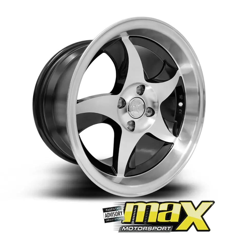 15 Inch Mag Wheel – MX5056 Toyota RXI Blade Deep Dish Wheel - 4x100 PCD