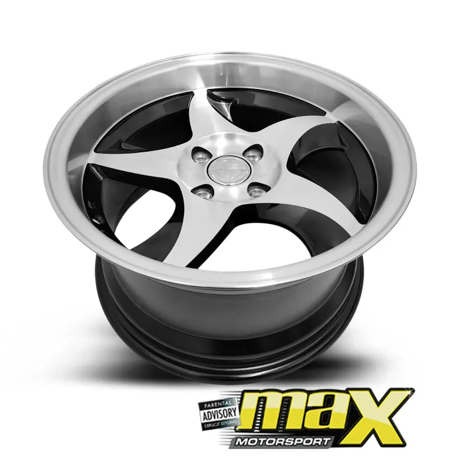 15 Inch Mag Wheel – MX5056 Toyota RXI Blade Deep Dish Wheel - 4x100 PCD