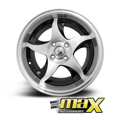 15 Inch Mag Wheel – MX5056 Toyota RXI Blade Deep Dish Wheel - 4x100 PCD