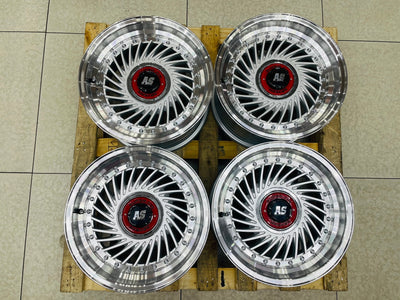 15” AS- SUPERFIN SILVER  4/100 4/108 wheels