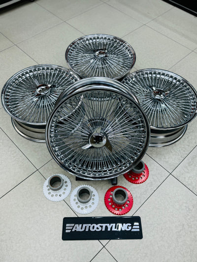 20” AS - 1000 SPOKE WIRE WHEEL FITS ALL CARS