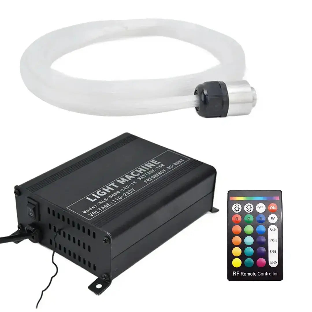 16W Remote Control Car Roof Fiber Optic Starry Light Kit - 300 Stars