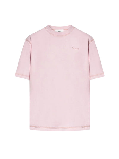 Ami T-Shirt Ami Paris Logo Pink