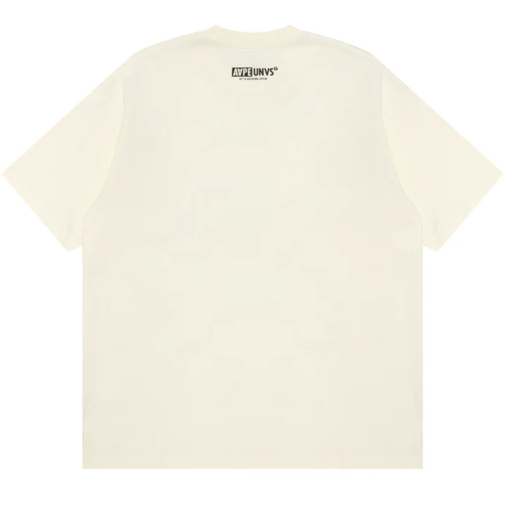 Aape T-Shirt Union Moonface Logo Ivory