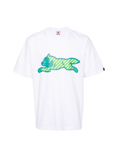 Ice-Cream T-Shirt Running Dog White