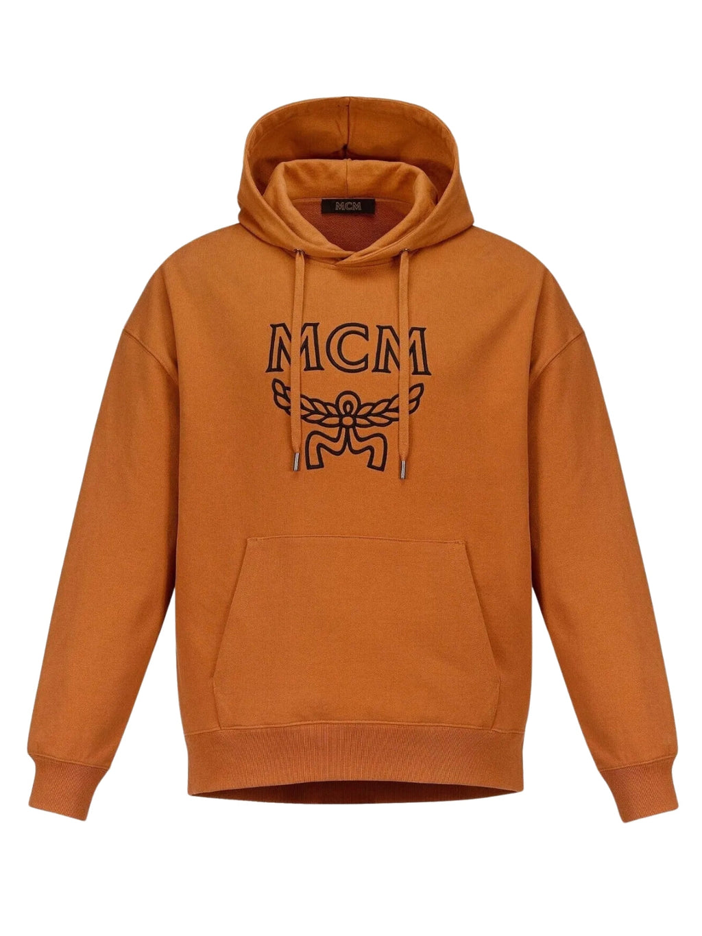 Mcm Sweater Logo Hoodie Cognac