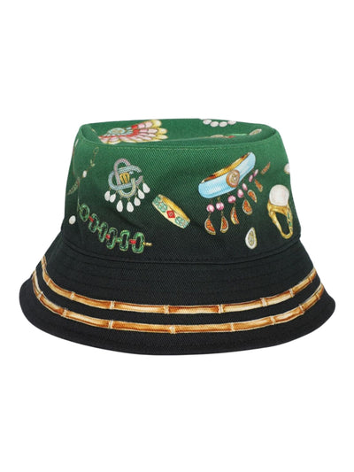 Casablanca  Bucket Printed Denim Blue