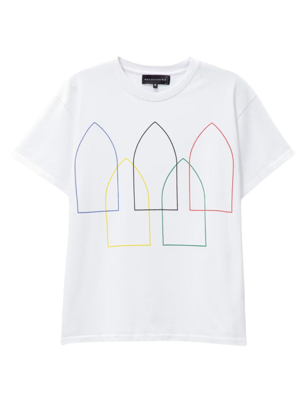 Who Decides War T-Shirt Interwoven Windows Cloud
