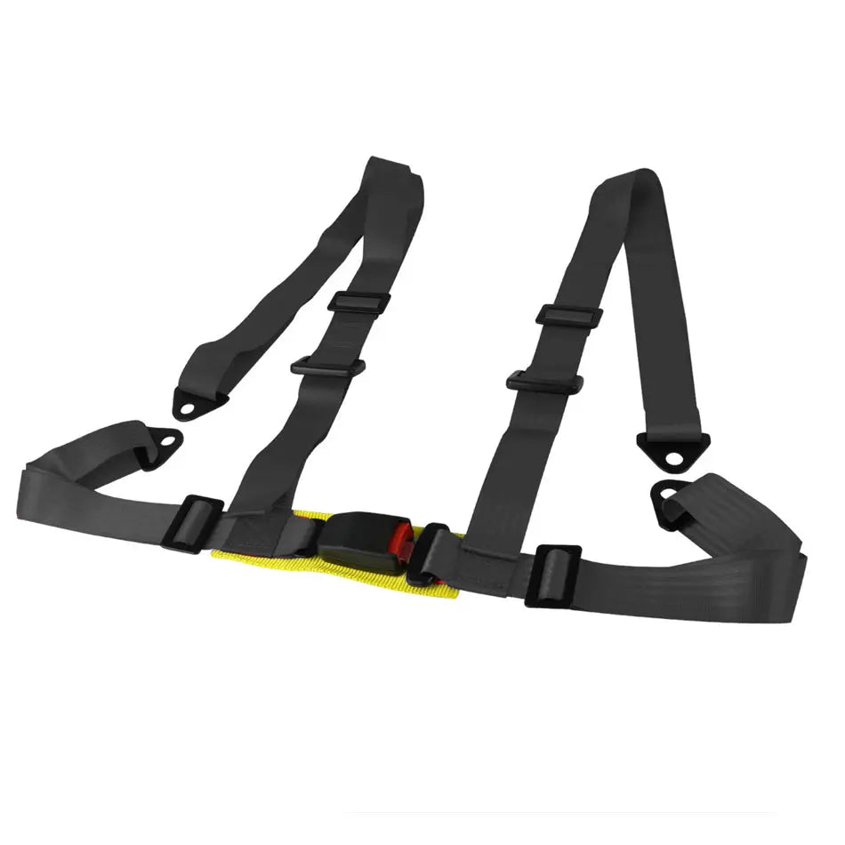 2 Inch Universal 4-Point Racing Seat Harness (Black)