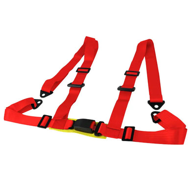 2 Inch Universal 4-Point Racing Seat Harness (Red)