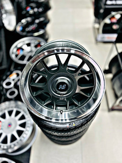 15” AS- 7562 4/100 4/114 gunmetal wheels
