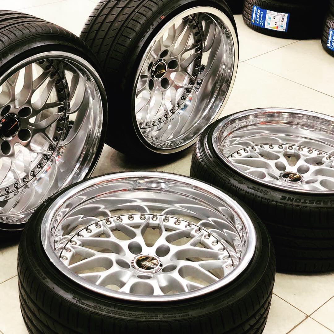 18” 3pce ENKEI AEGIS SPLIT JDM WHEELS 5/114