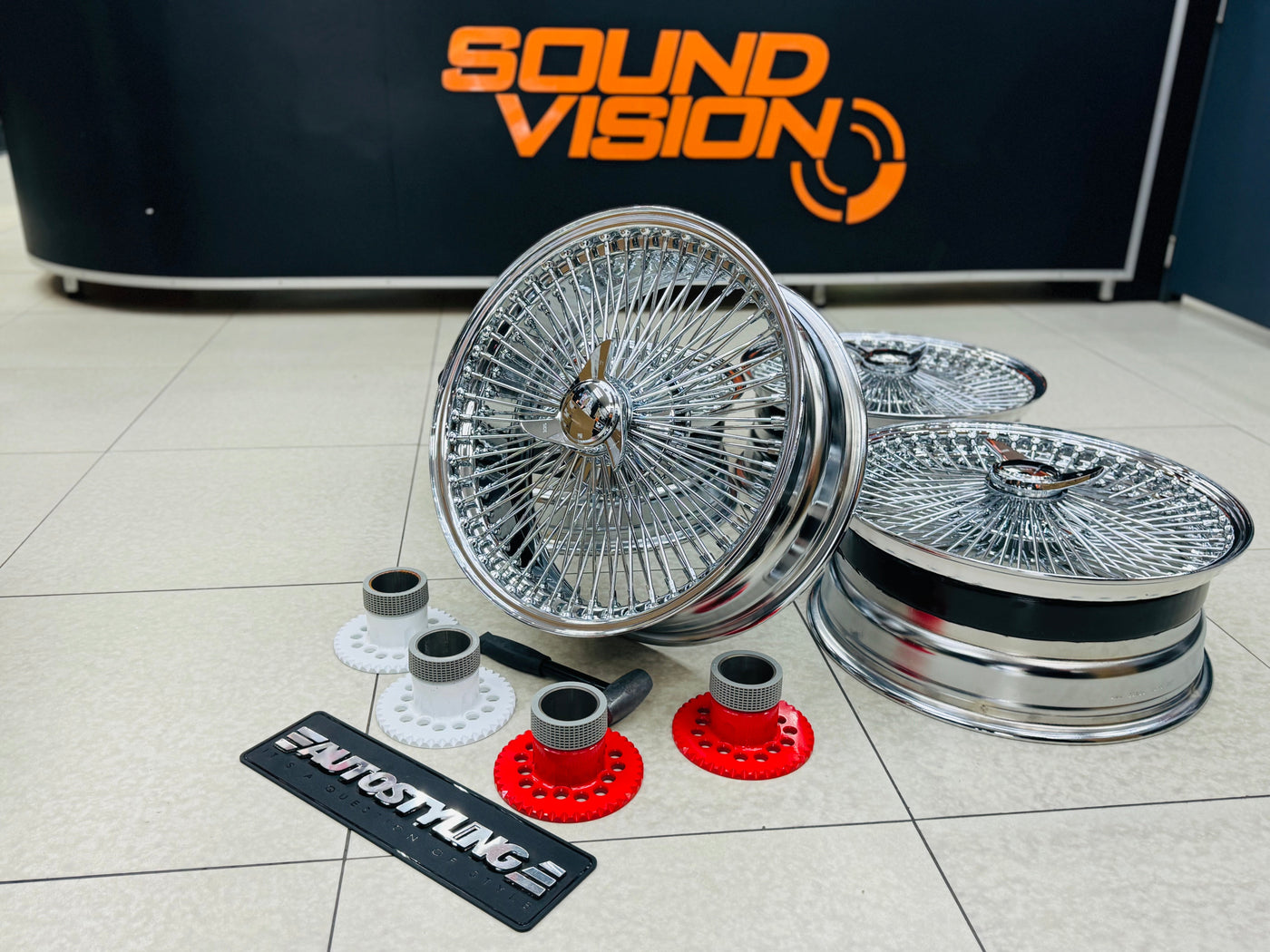 20” AS - 1000 SPOKE WIRE WHEEL FITS ALL CARS