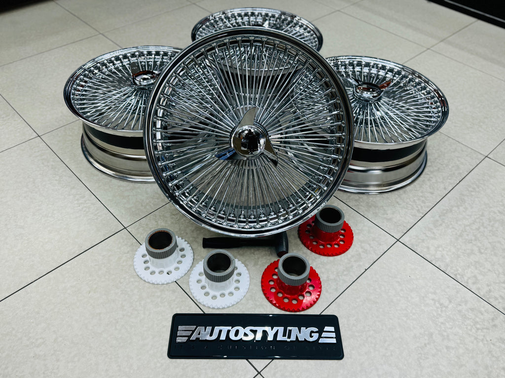 20” AS - 1000 SPOKE WIRE WHEEL FITS ALL CARS