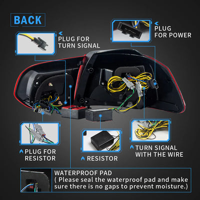 VW Golf 6 MK6 2008-2013 VLAND TAIL-LIGHTS With Sequential indicators