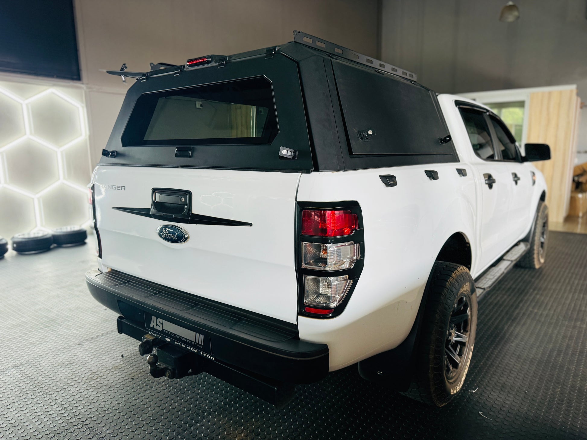 FORD RANGER T7 BLACK STEEL CANOPY