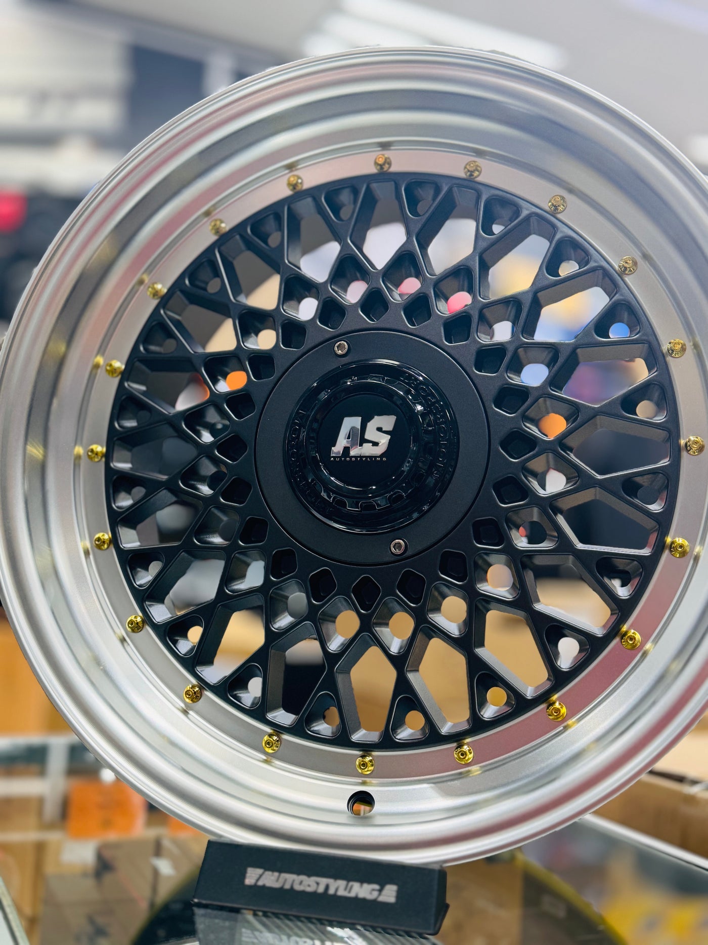 17'' AS- MOTORSPORT MESH 4/100 & 5/100 pcd SATIN GUNMETAL