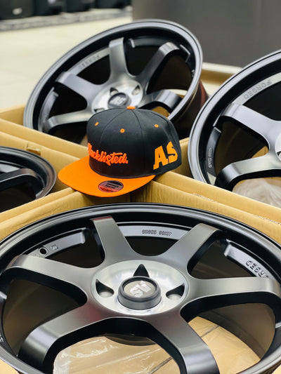 18” AS- TE37 5/114 Matt black wheels