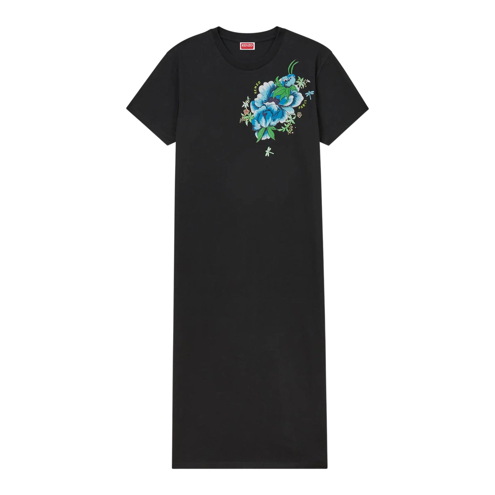 Kenzo Dress Flowers Black