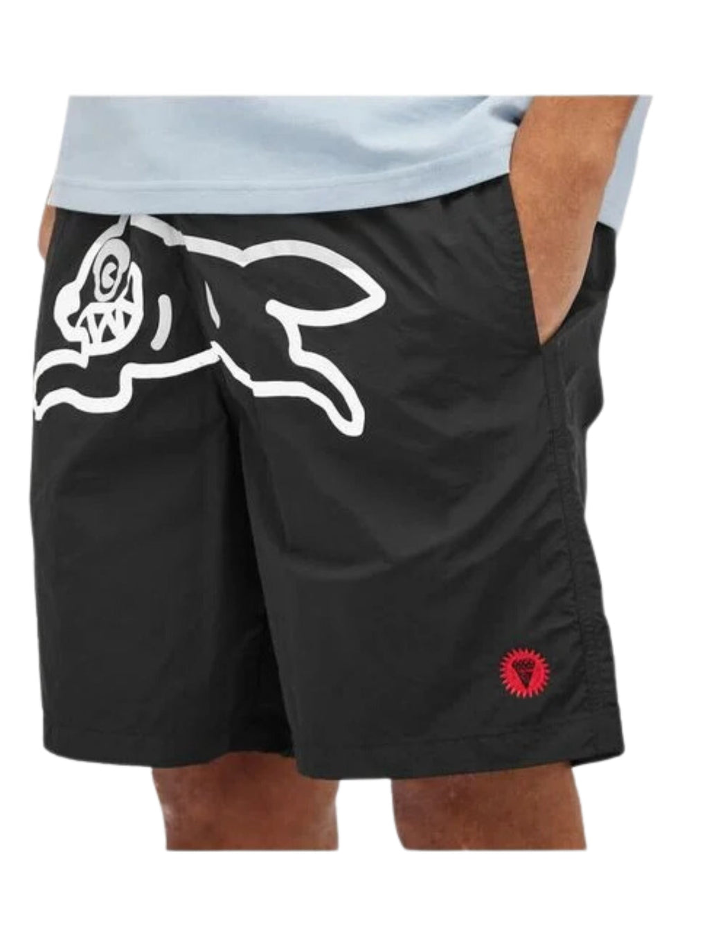Ice-Cream Shorts Running Dog Black