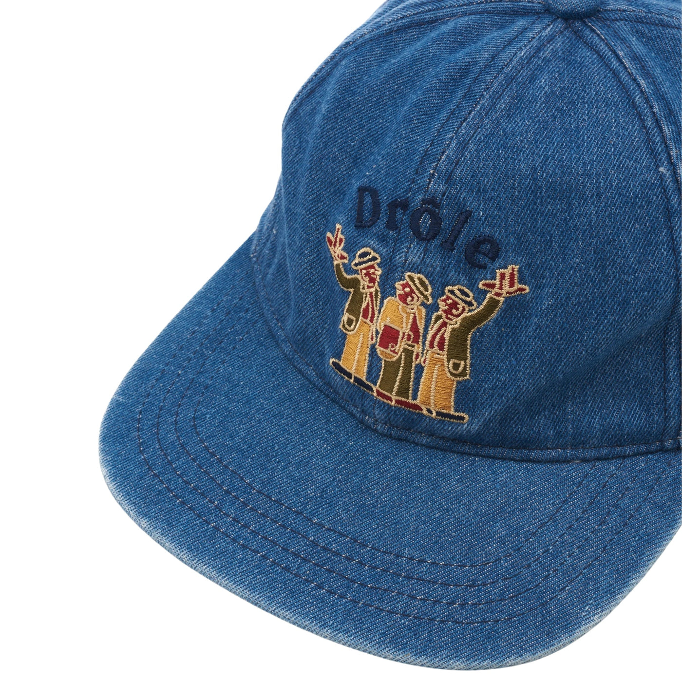 Drole De Monsieur Cap Denim Graphic Logo