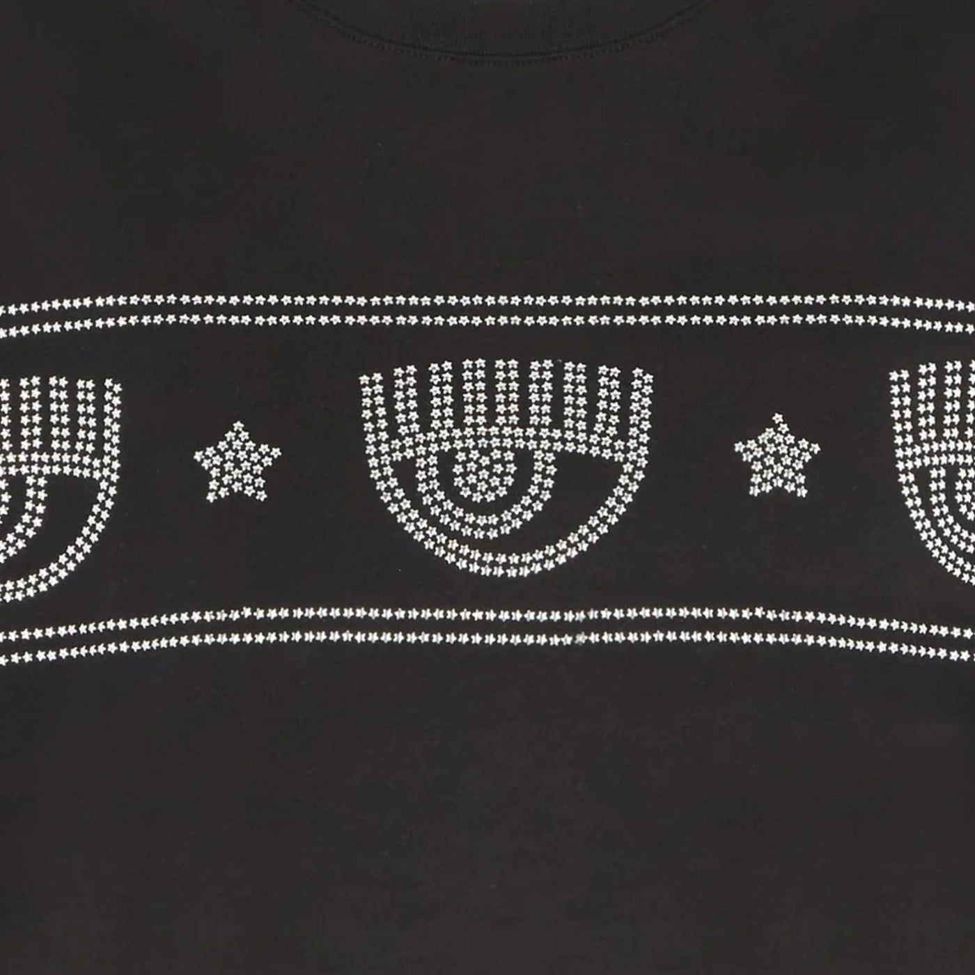 Chiara T-Shirt Eyelike Studs Black