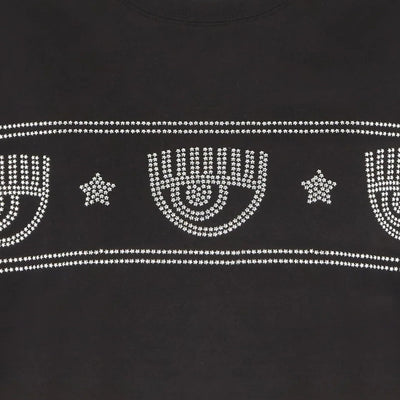 Chiara T-Shirt Eyelike Studs Black