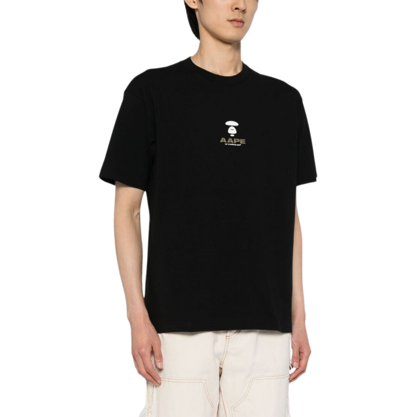 Aape T-Shirt Moonface Logo Black