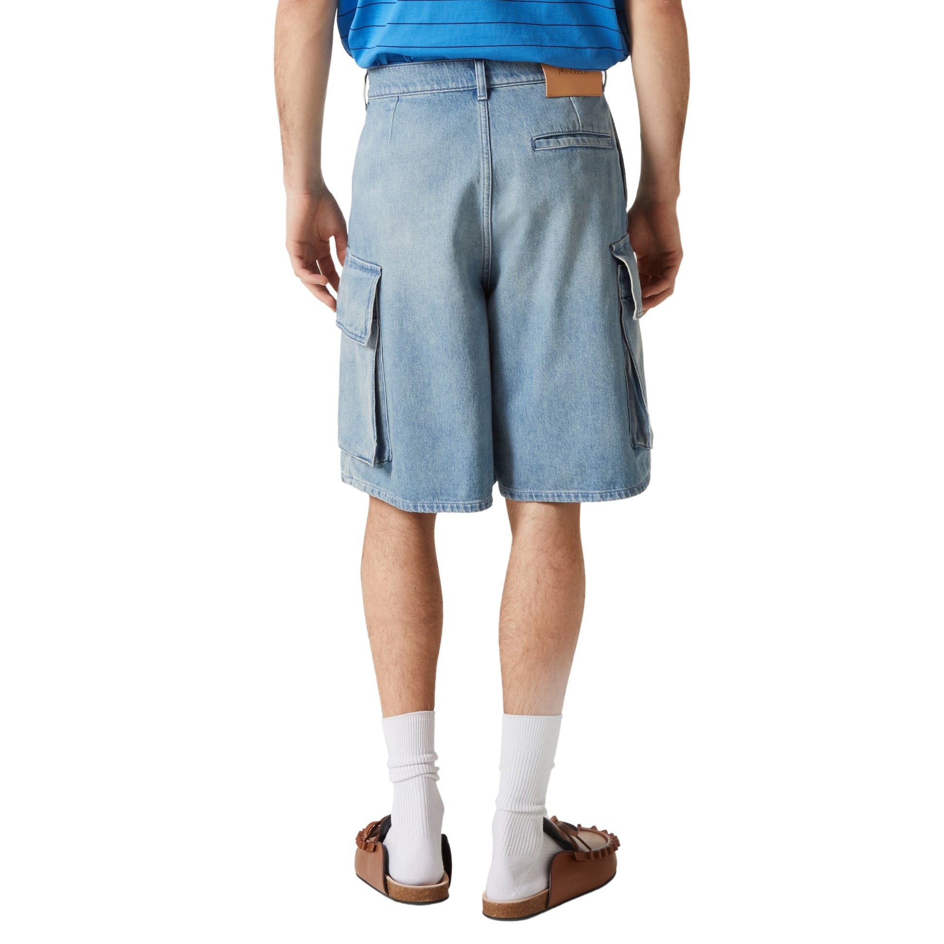 Jw Anderson Shorts Cargo Light Blue