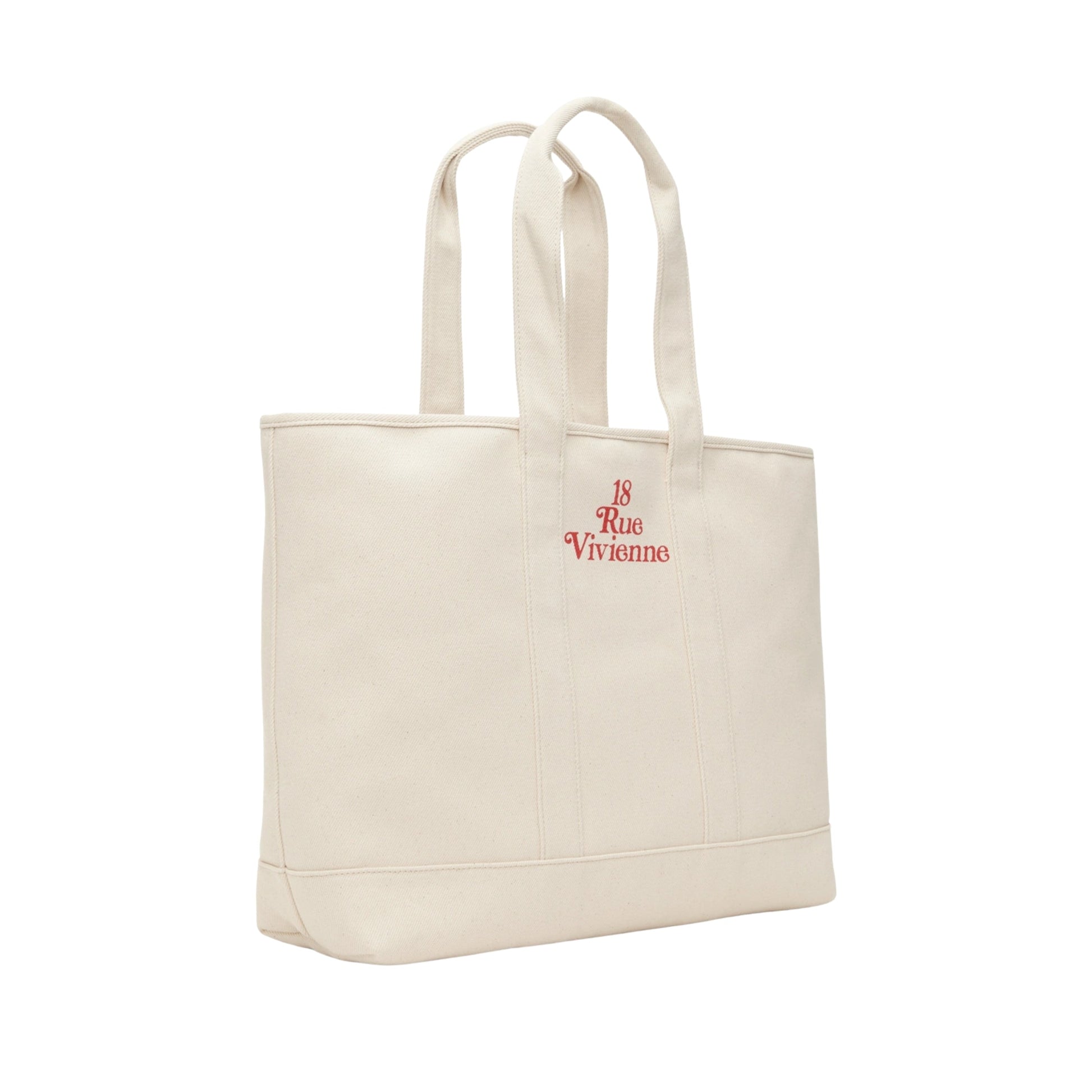 Kenzo Bag Tote Logo Ecru-Red