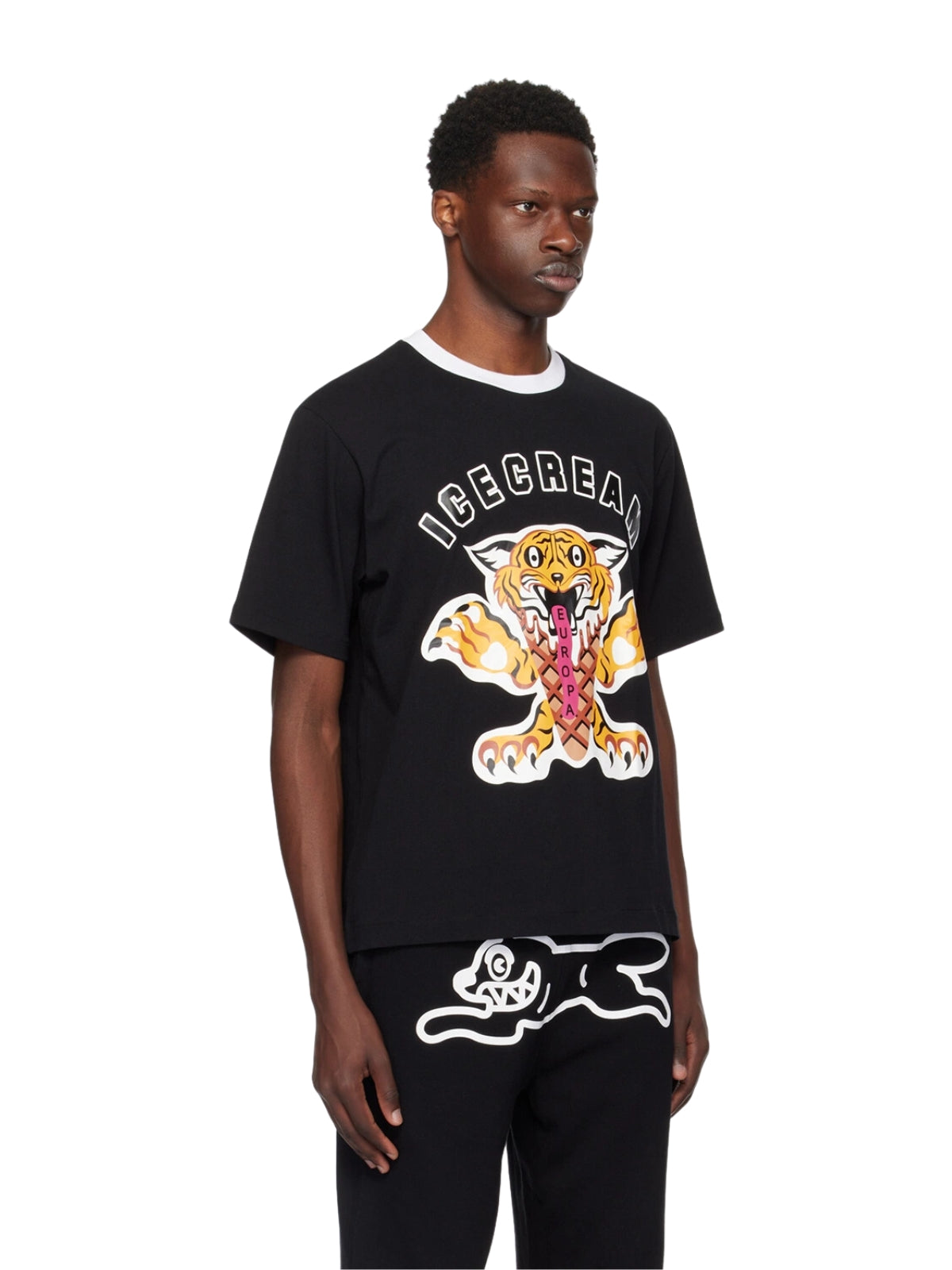 Ice-Cream T-Shirt Tiger Black