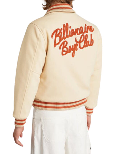 Billionaire Boys Club Jacket Astro Varsity Cream