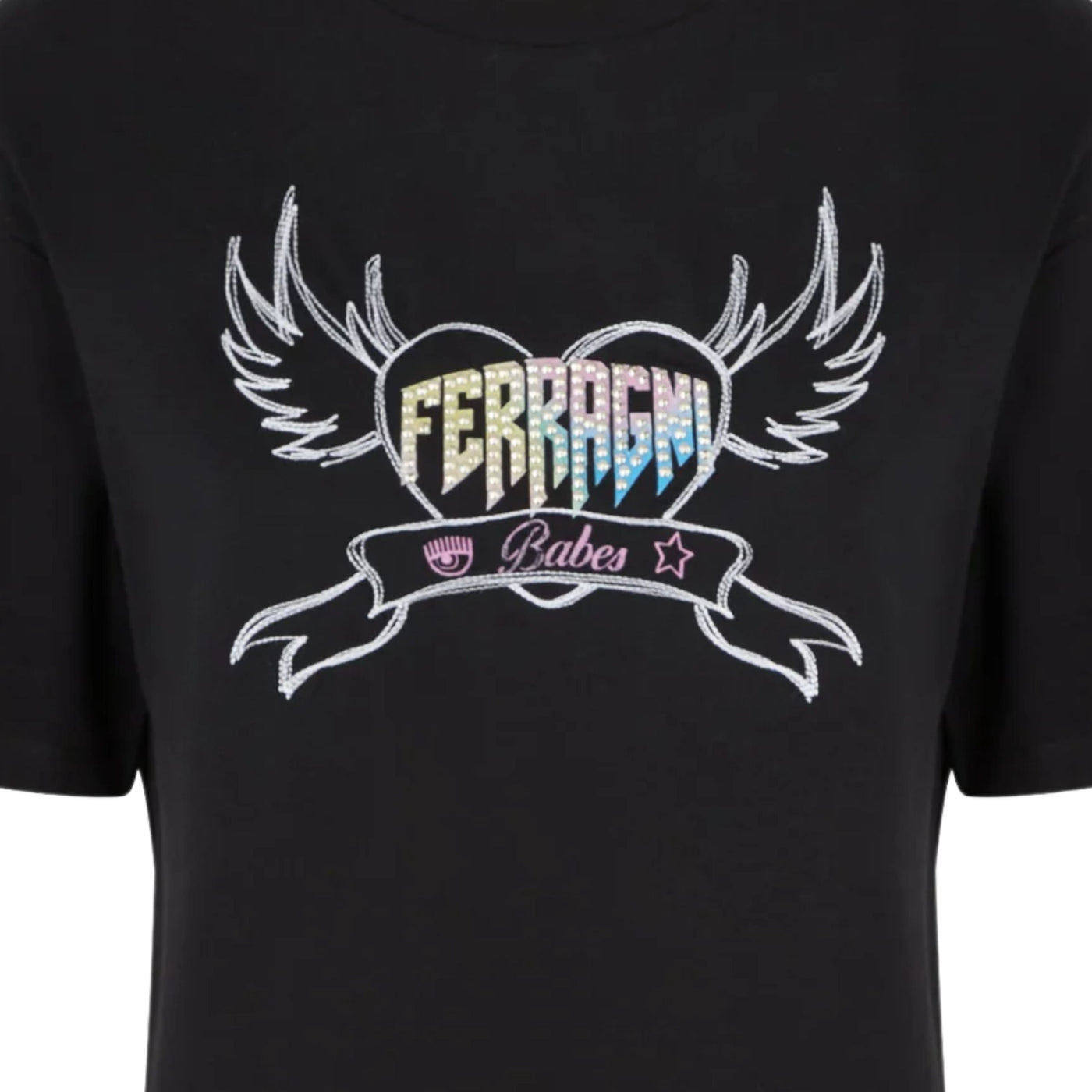 Chiara T-Shirt Heart Logo Black