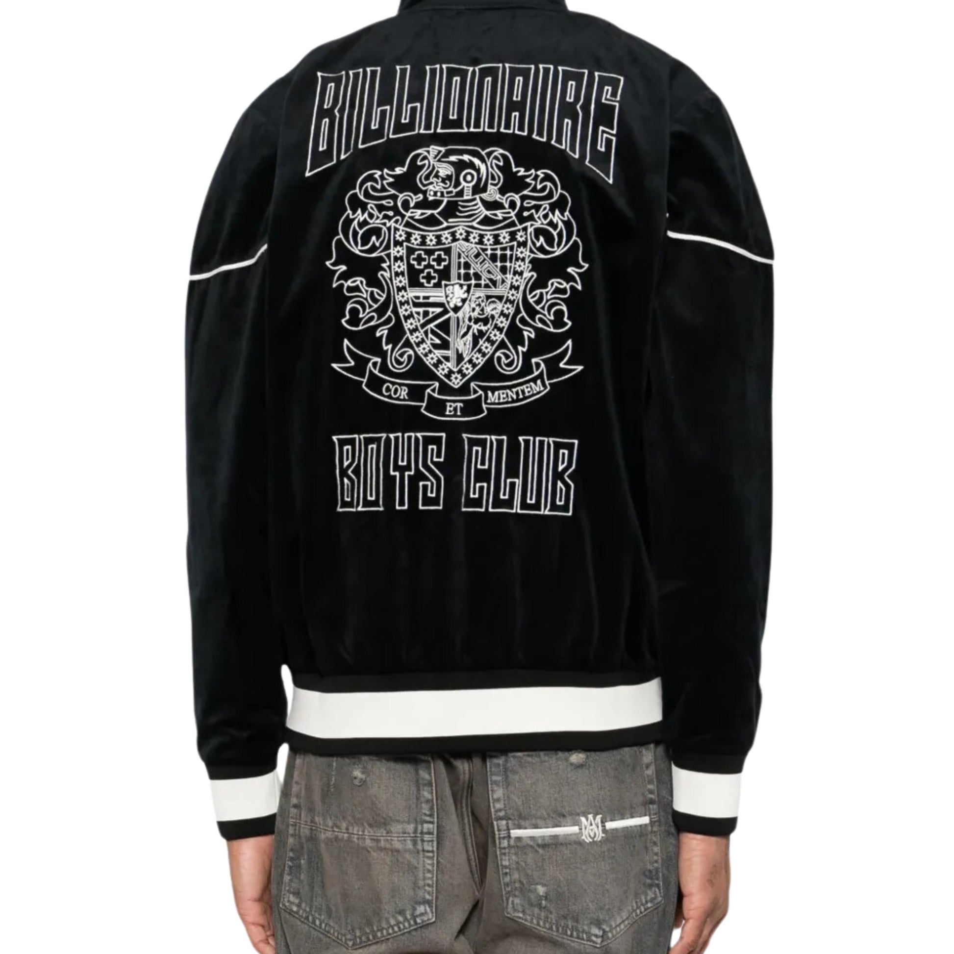 Billionaire Boys Club Jacket Track Logo Velour Black