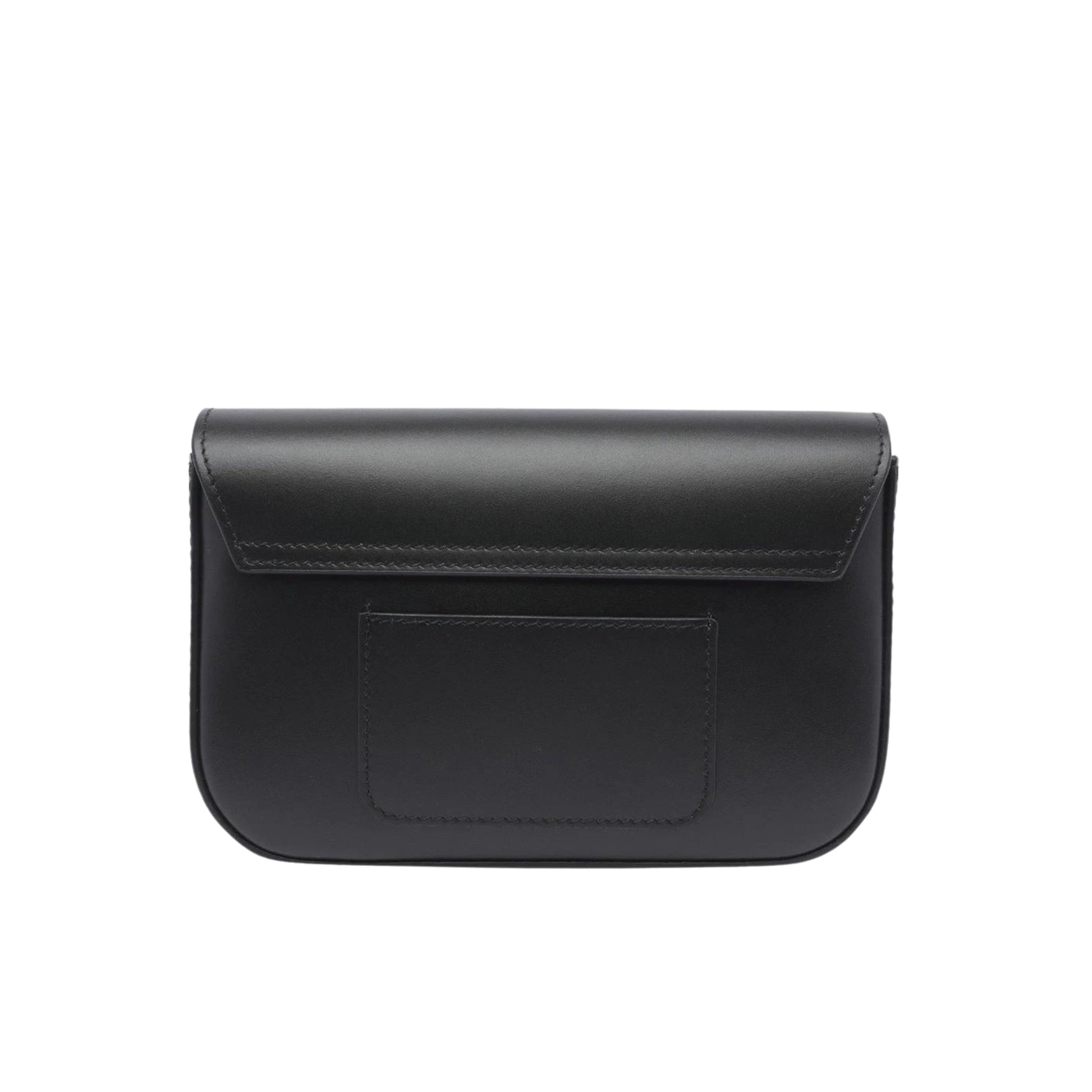 Kenzo Bag Shoulder Flower Buckle Black