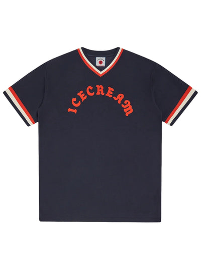 Ice-Cream T-Shirt Football Navy