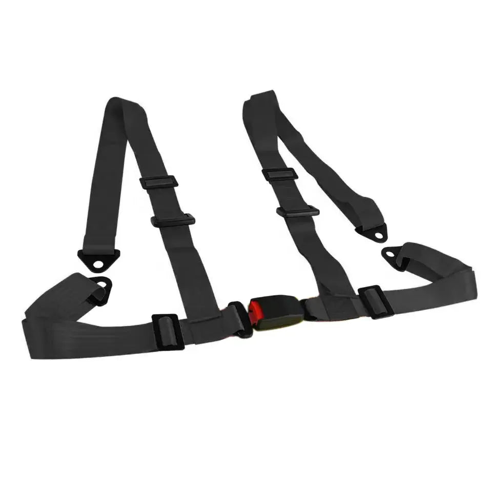 3 Inch Universal 4-Point Racing Seat Harness (Black)
