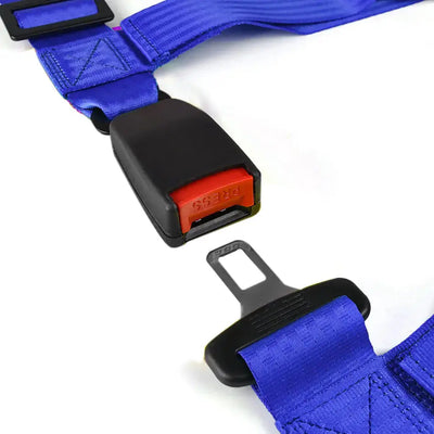 3 Inch Universal 4-Point Racing Seat Harness (Blue)