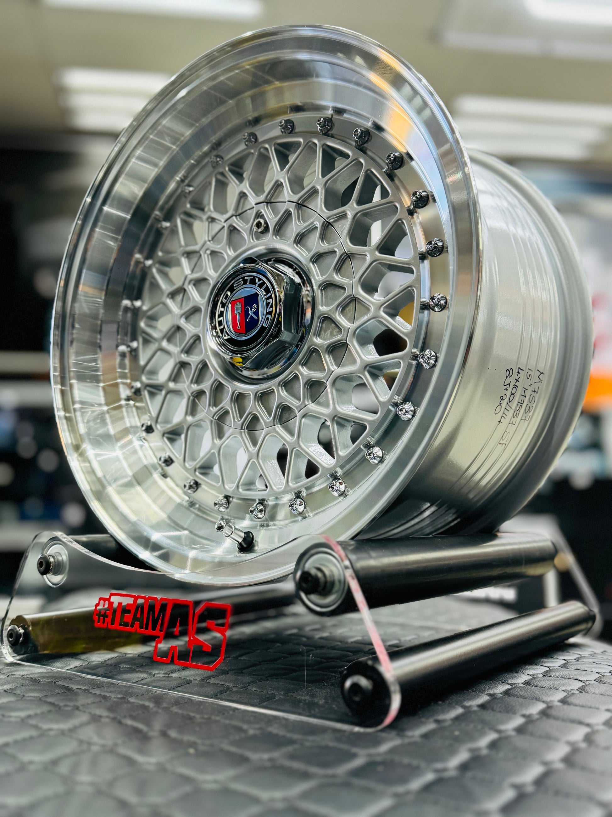 15” AS- 7537 BBS 4/100 & 4/114 SILVER  WHEELS