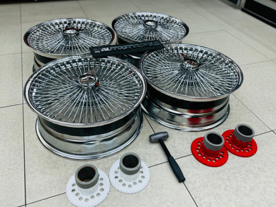 20” AS - 1000 SPOKE WIRE WHEEL FITS ALL CARS