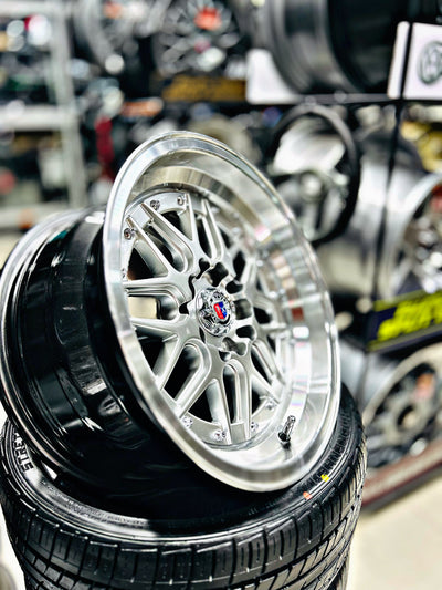 15” AS- 7410  5/100 & 5/114 silver  wheels