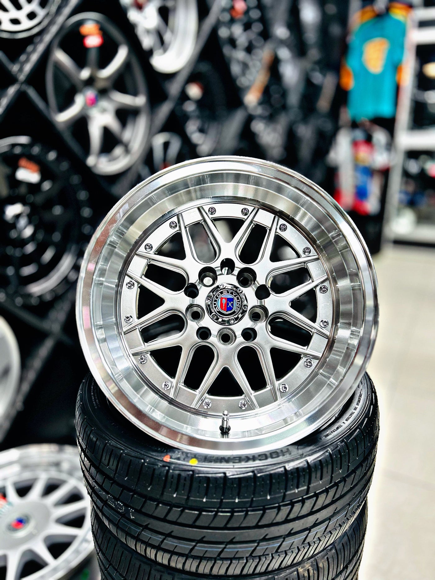 15” AS- 7410  5/100 & 5/114 silver  wheels